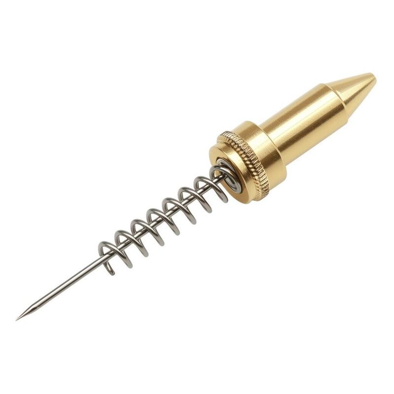 P75-E2 3A PCB 테스트를 위한 1.3mm 피침형 머리와 1.02mm 튜브 지름의 스프링 테스트 프로브