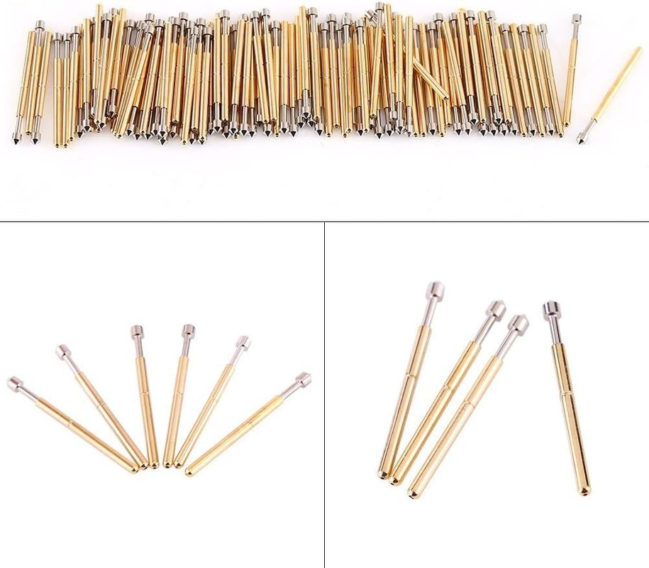 스프링 콘택트 프로브 포고 핀 3A 전류 등급 50mΩ 저항 및 PCB 테스트를 위해 2.5mm 스트로크