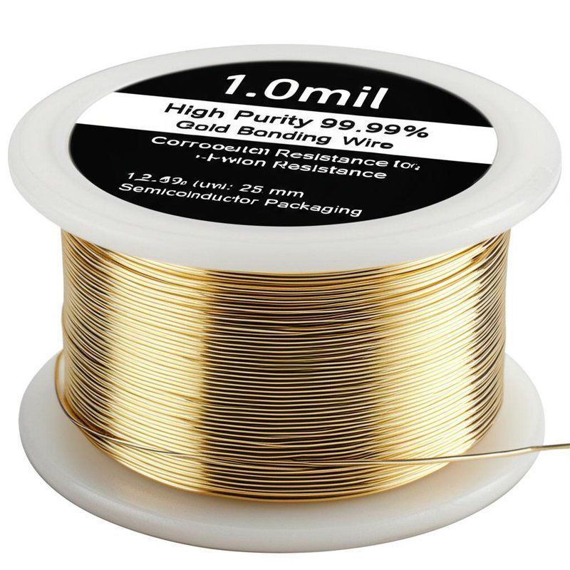 10.0 밀리 고순도 99.99% 반도체 포장용 부식 저항성 금 결합 유선