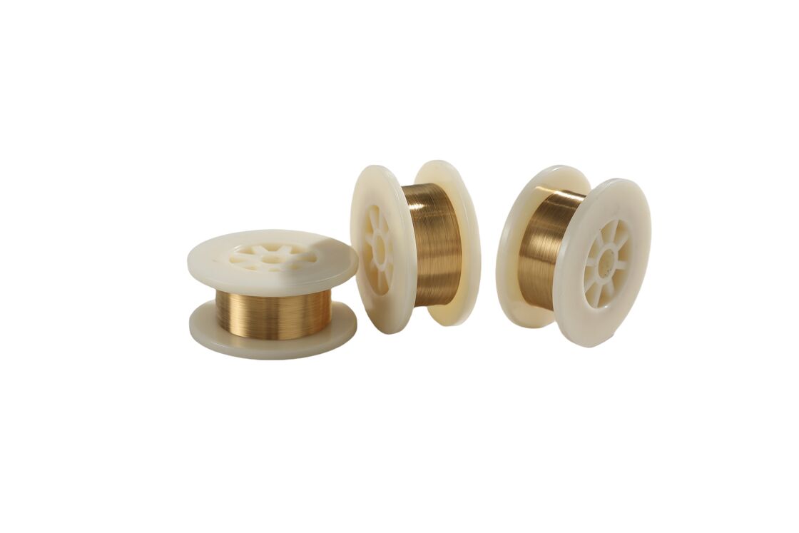 0.0035mm 마이크로 지름 금으로 접힌 텅스텐 와이어 진공 전자 마이크로 부품